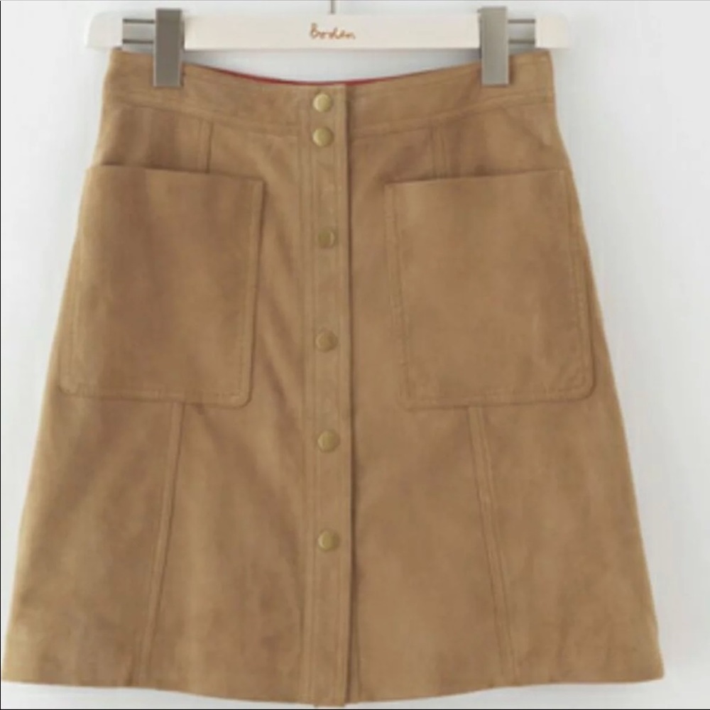 Suede skirt